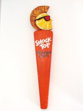 Shock Top Wood Beer Keg Tap Orange Belgian White Home Bar